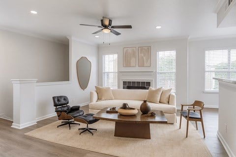 Floor plan for 1 bed, 1 bath, 852 sqft